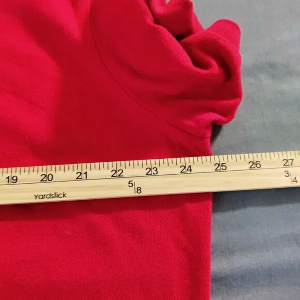 RALPH LAUREN POLO Custom Fit Men‎ XL Golf Red/Navy Short Sleeve Preppy Y2K Shirt
